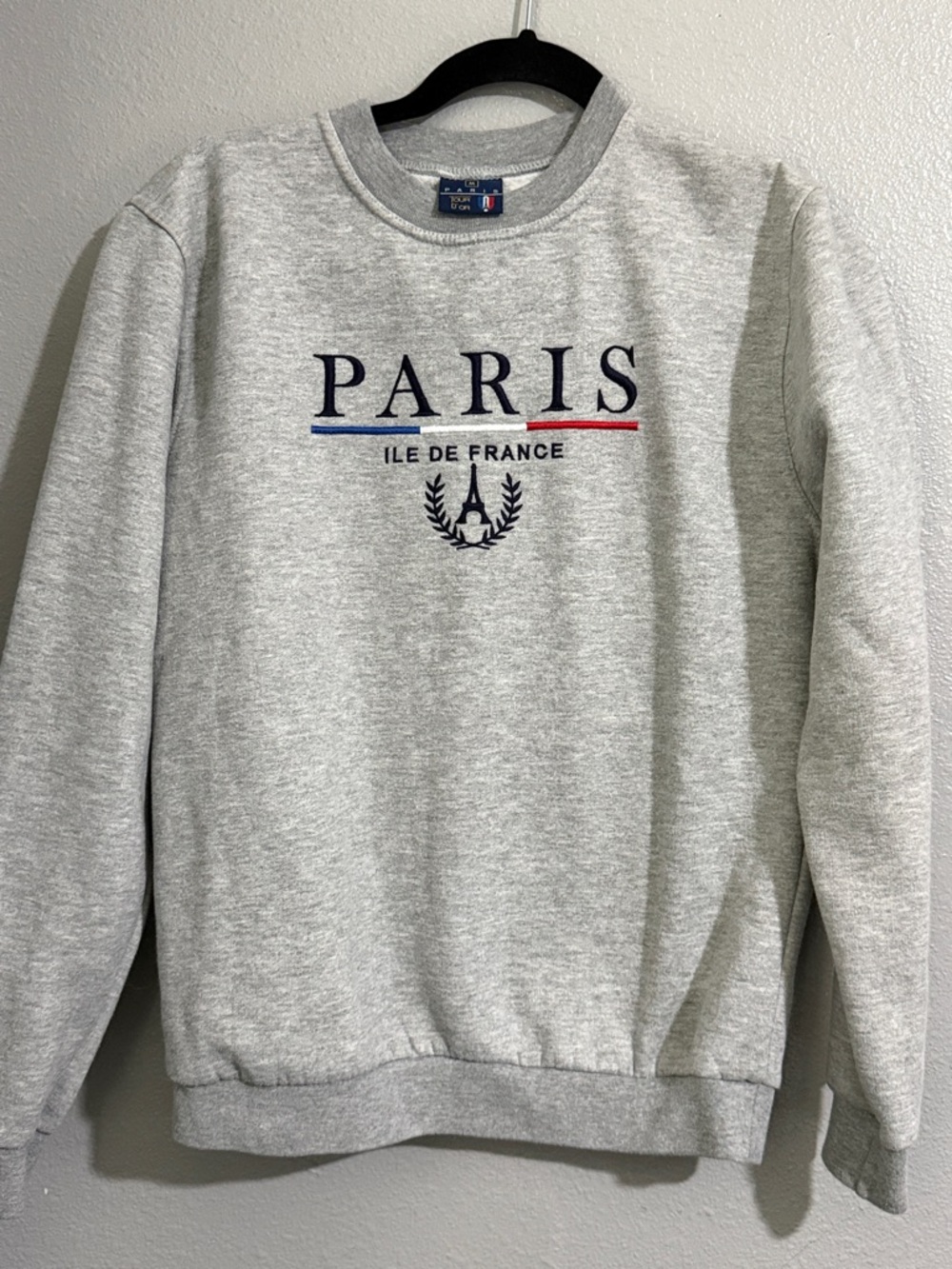 Paris Graphic Crewneck Sweatshirt - Light Gray